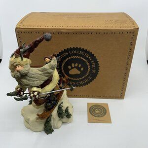 Carvers Choice Figurine In The Nick of Time Santa Skiing Boyds Collection Ltd Ed
